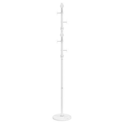 stumtjener 176 cm pulverlakeret jern hvid