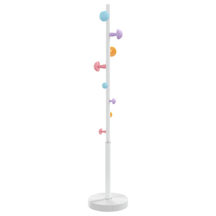 stumtjener 172 cm pulverlakeret jern hvid