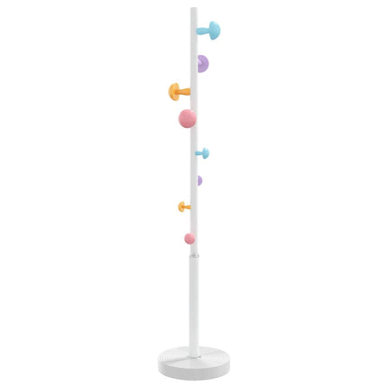 stumtjener 172 cm pulverlakeret jern hvid