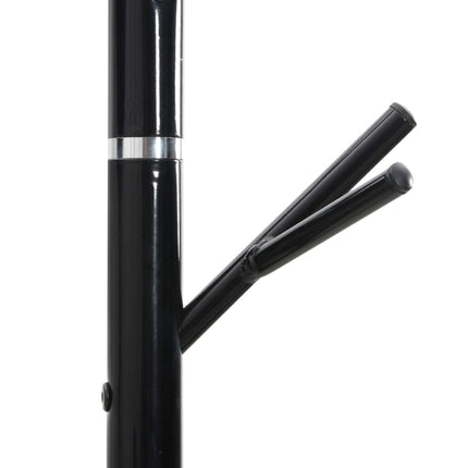 stumtjener 175 cm pulverlakeret jern sort