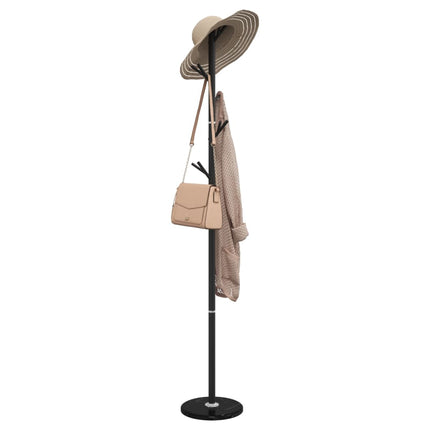 stumtjener 175 cm pulverlakeret jern sort