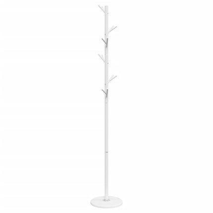 stumtjener 175 cm pulverlakeret jern hvid