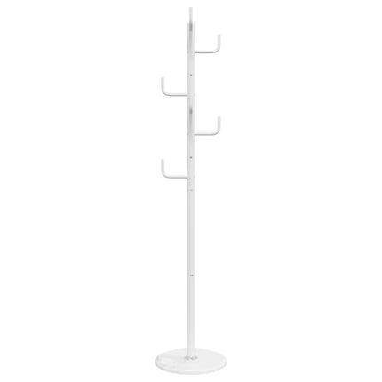 stumtjener 183 cm pulverlakeret jern hvid