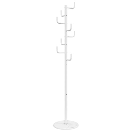 stumtjener 183 cm pulverlakeret jern hvid