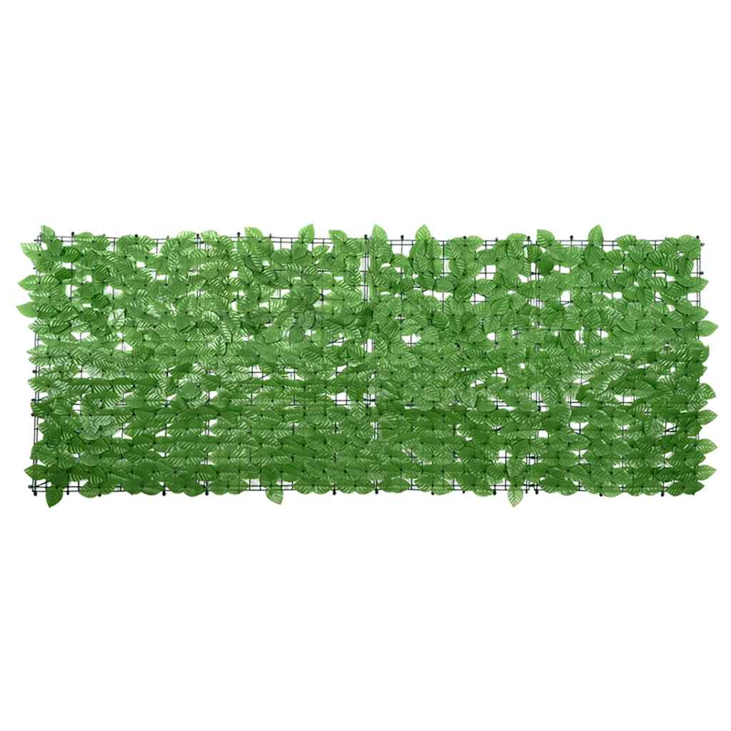 altanafskærmning 200x75 cm grønne blade billede
