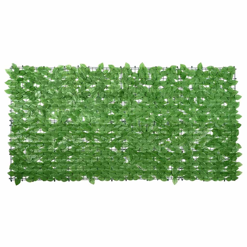 altanafskærmning 200x100 cm grønne blade billede