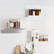 væghylder 3 stk. rustfrit stål sølvfarvet