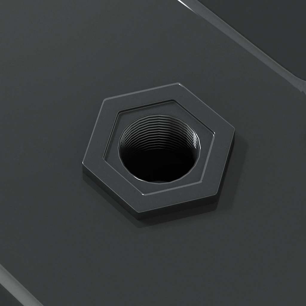 væghylder 2 stk. 50x23,5x3 cm rustfrit stål sort