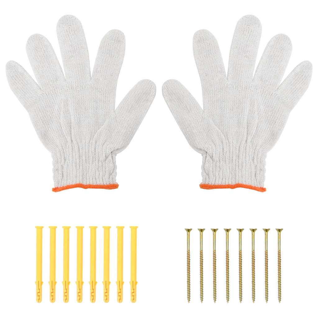 hyldebeslag 4 stk. 20x2,5x14 cm rustfrit stål sølvfarvet