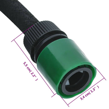 siveslange 0,6" 10 m gummi sort