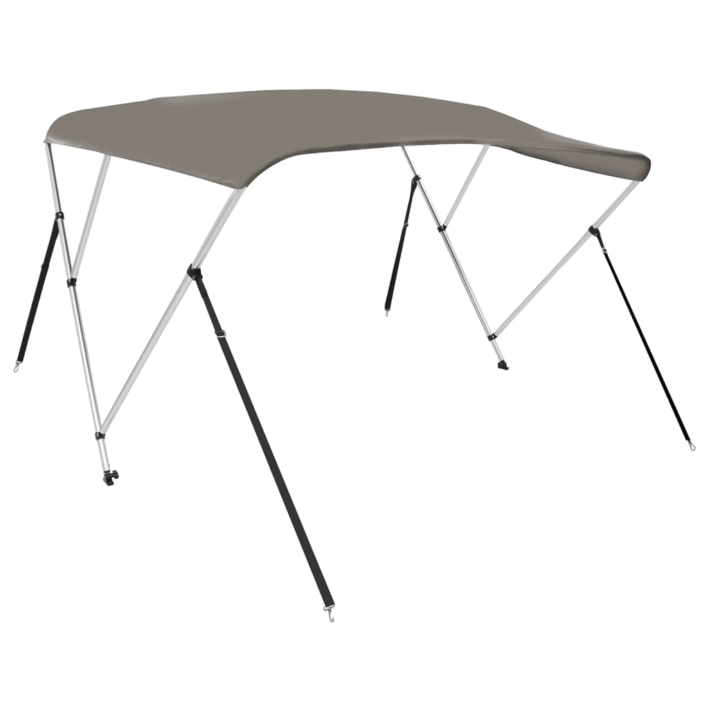 biminitop med 3 buer 183x196x137 cm grå