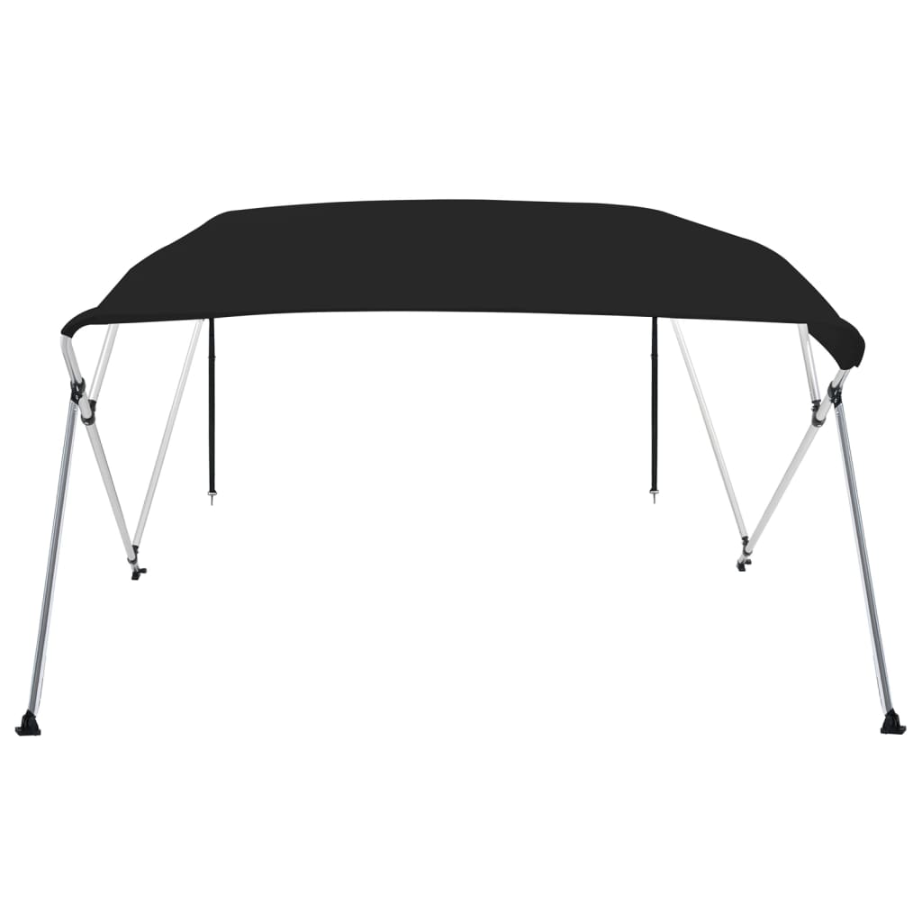 biminitop med 4 buer 243x244x137 cm sort