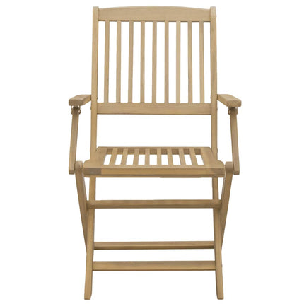 foldbare havestole 6 stk. 54x61x88 cm massivt akacietræ