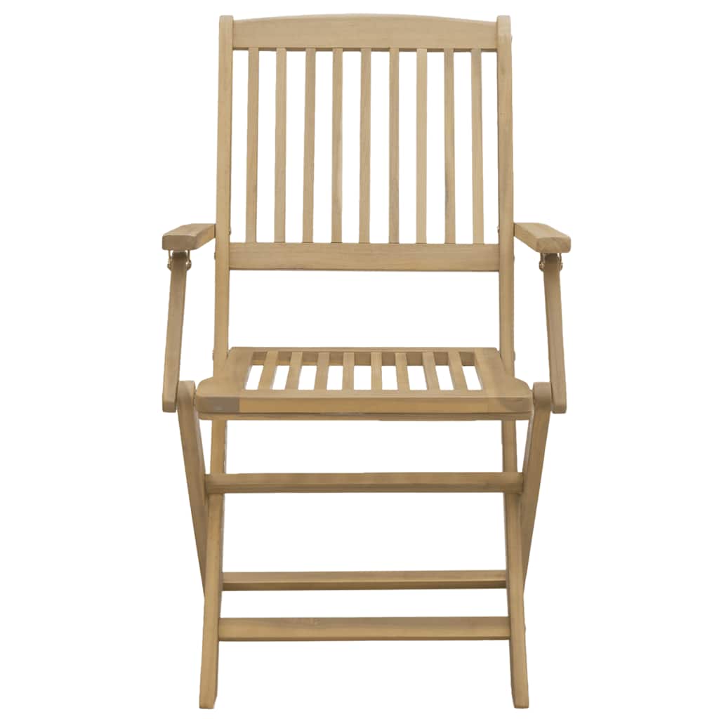 foldbare havestole 8 stk. 54x61x88 cm massivt akacietræ