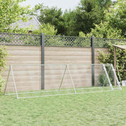 hønsehus 400x105x91 cm galvaniseret stål sølvfarvet