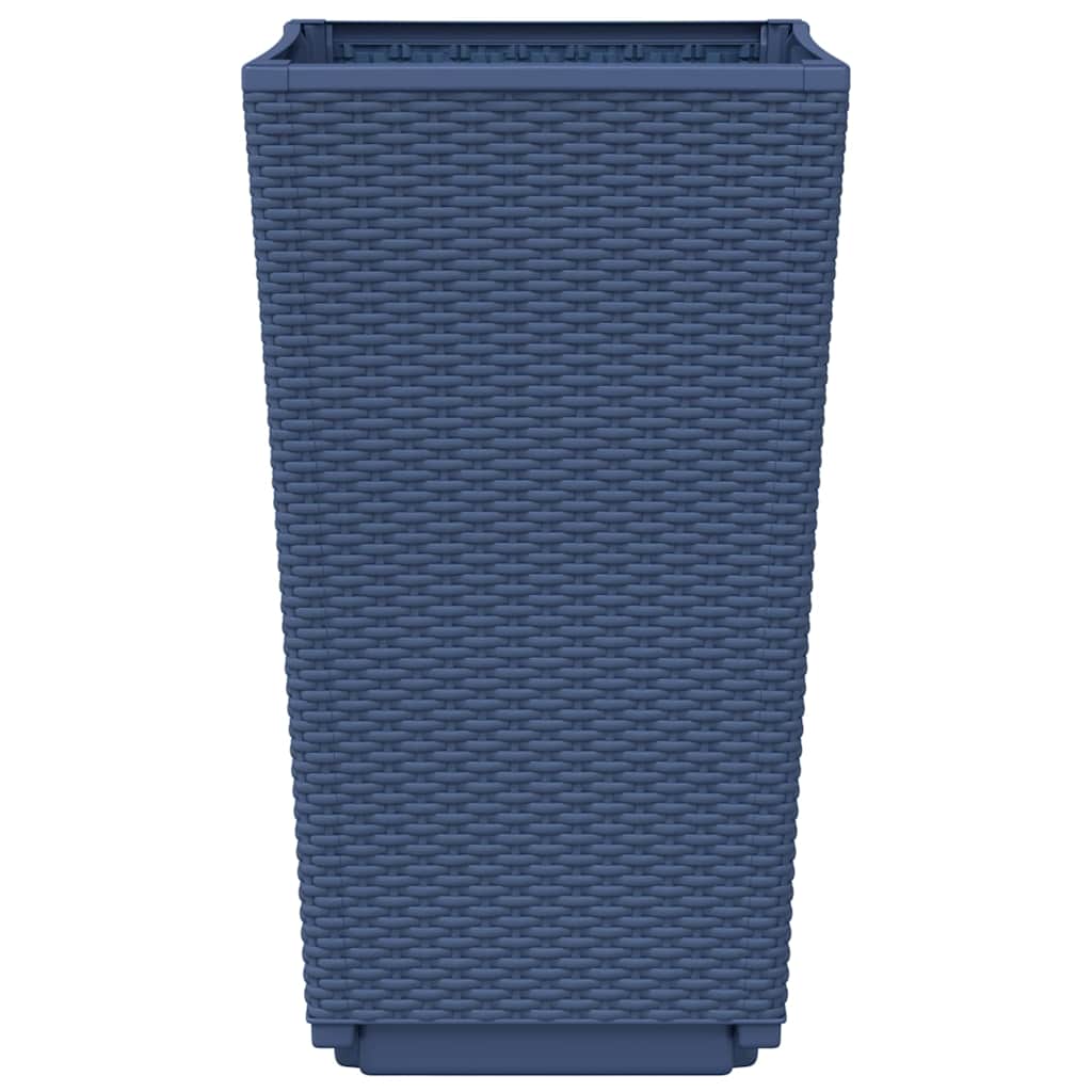 plantekurve 2 stk. 32,5x32,5x57 cm PP blågrå