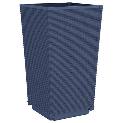 plantekurve 2 stk. 32,5x32,5x57 cm PP blågrå