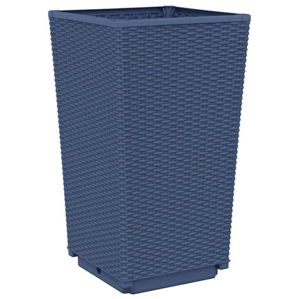 plantekurve 4 stk. 32,5x32,5x57 cm PP blågrå