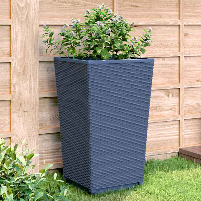 plantekurve 4 stk. 32,5x32,5x57 cm PP blågrå
