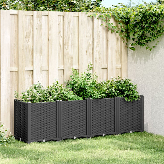 plantekasse 160x40x53 cm PP sort