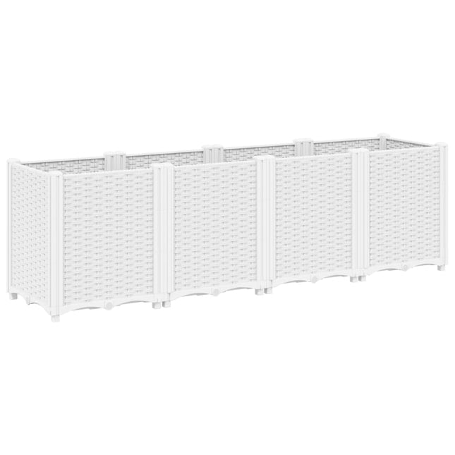 plantekasse 160x40x53 cm PP hvid