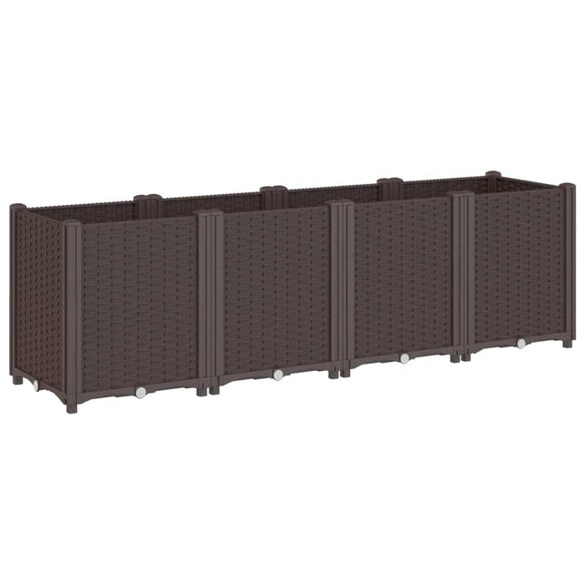 plantekasse 160x40x53 cm PP brun