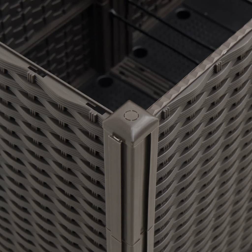 plantekasse 160x40x53 cm PP brun