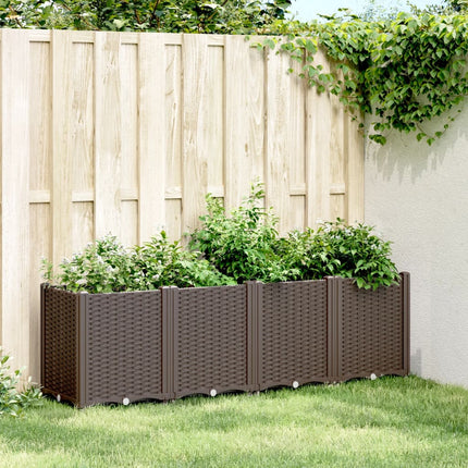 plantekasse 160x40x53 cm PP brun