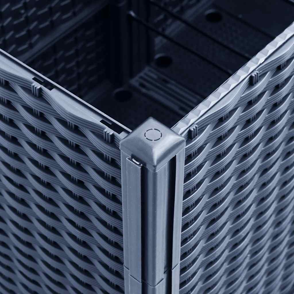 plantekasse 160x120x53 cm PP blågrå