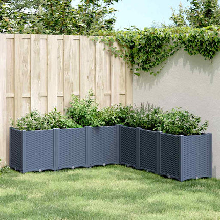 plantekasse 160x160x53 cm PP blågrå