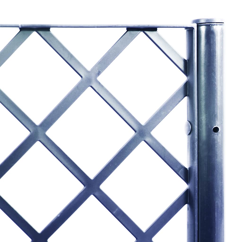 plantekasse med espalier 160x40x140 cm PP blågrå