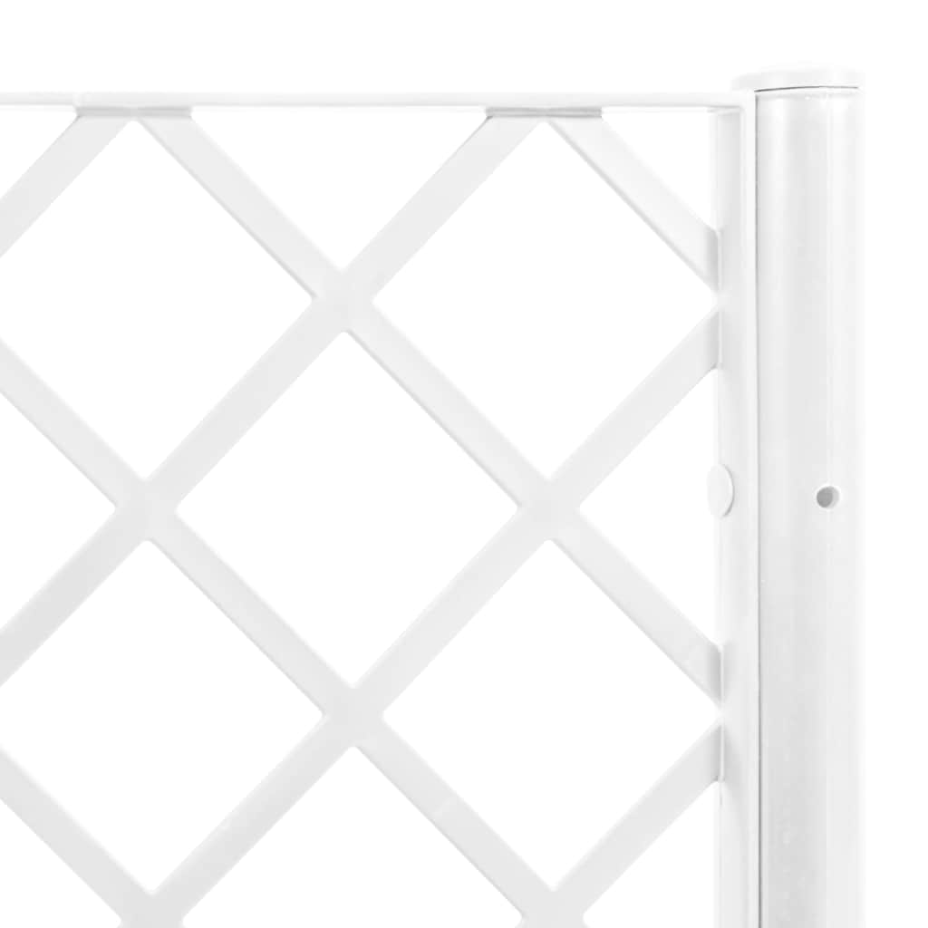 plantekasse med espalier 80x40x142 cm PP hvid