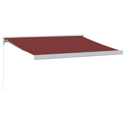 markise 350x250 cm manuel betjening bordeauxfarvet