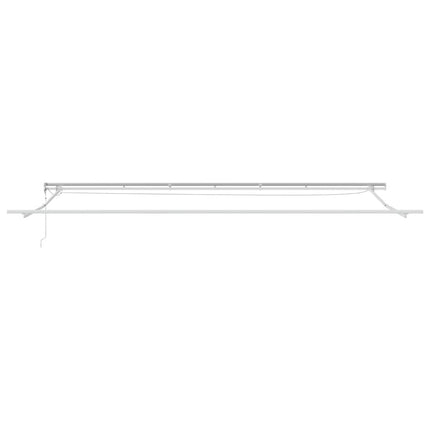 markise med LED-lys 600x300 cm automatisk betjening brun