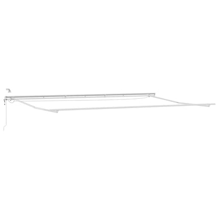 markise med LED-lys 600x300 cm automatisk betjening brun