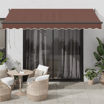 markise 350x250 cm manuel betjening brun