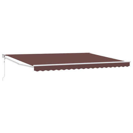 markise 450x300 cm automatisk betjening brun
