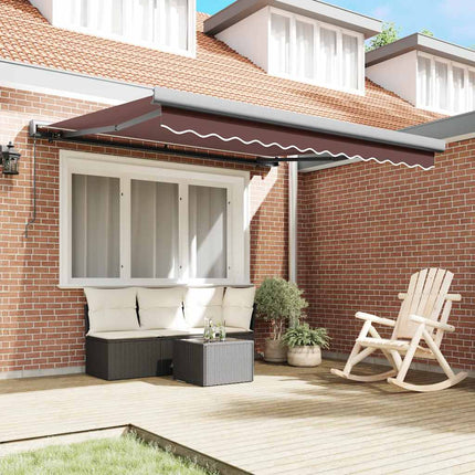 markise 300x250 cm manuel betjening brun