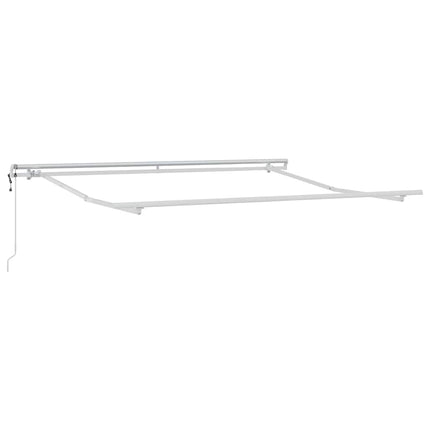 markise 300x250 cm automatisk betjening antracitgrå og hvid