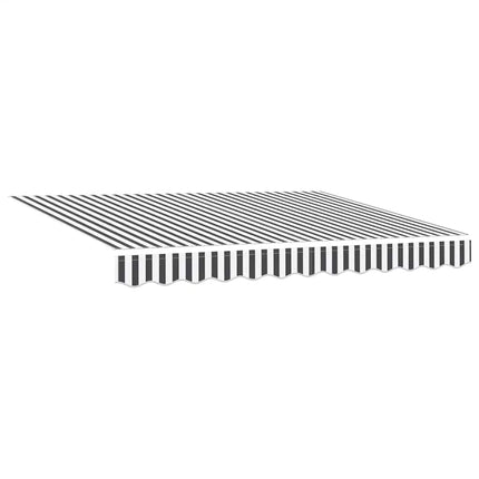 markise 300x250 cm automatisk betjening antracitgrå og hvid