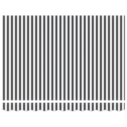 markise 300x250 cm automatisk betjening antracitgrå og hvid