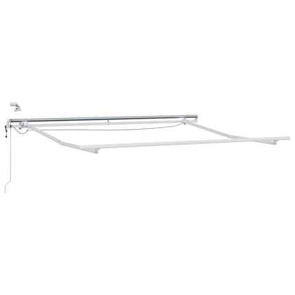 markise m. LED 300x250 cm automatisk betjening antracitgrå hvid
