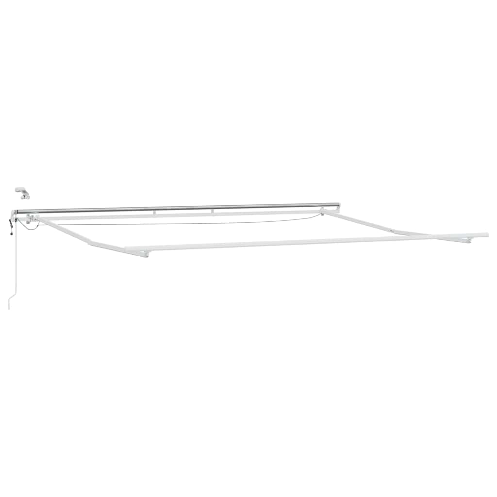 markise m. LED 400x300 cm automatisk betjening antracitgrå hvid