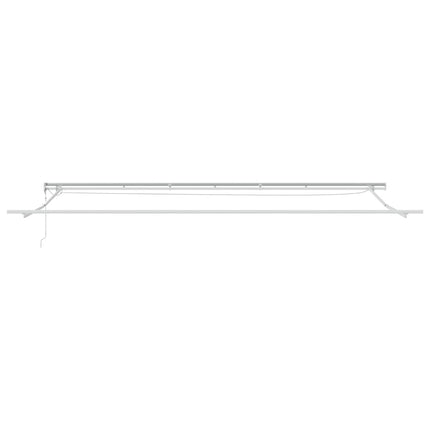 markise m. LED 600x300 cm automatisk betjening antracitgrå hvid