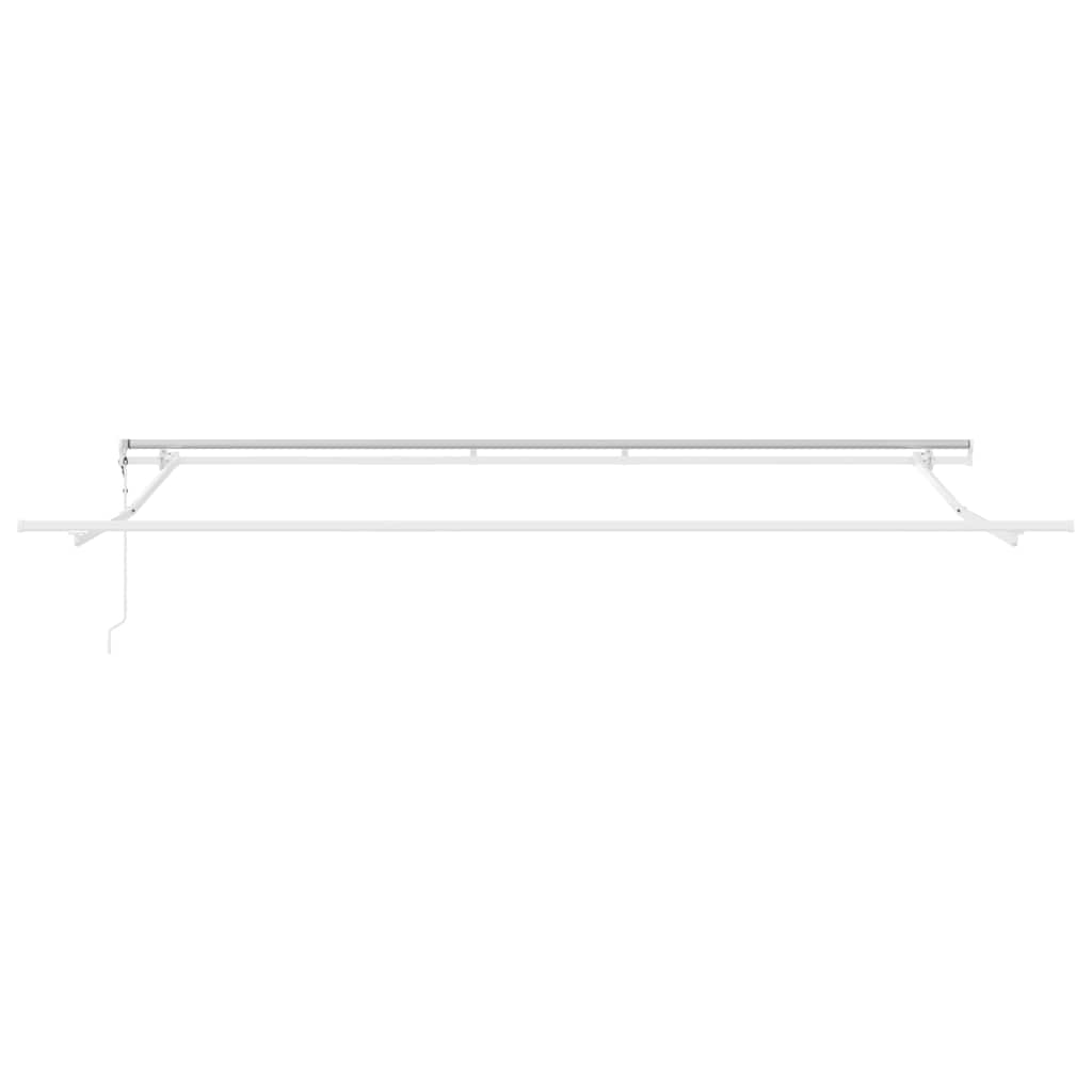 markise 400x300 cm automatisk betjening antracitgrå og hvid