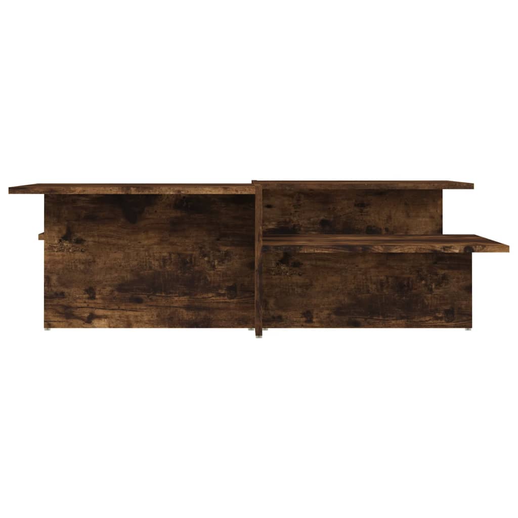 sofaborde 2 stk. konstrueret træ røget egetræsfarve