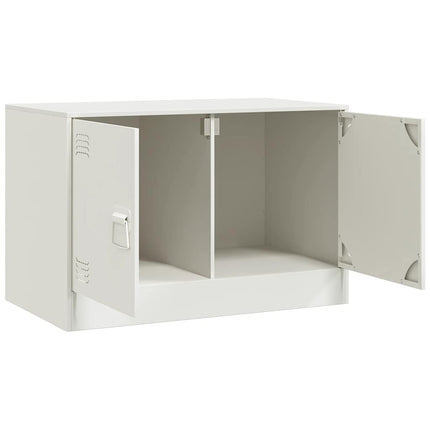 tv-bord 67x39x44 cm stål hvid