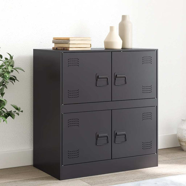 skænk 67x39x73 cm stål sort