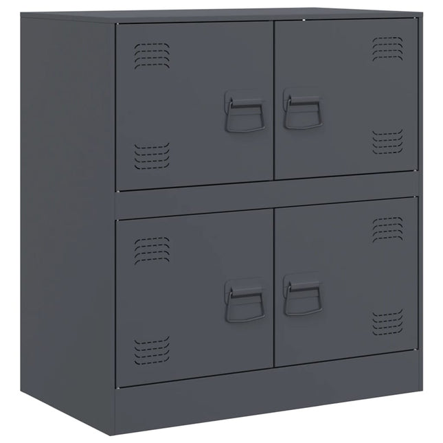 skænk 67x39x75 cm stål antracitgrå
