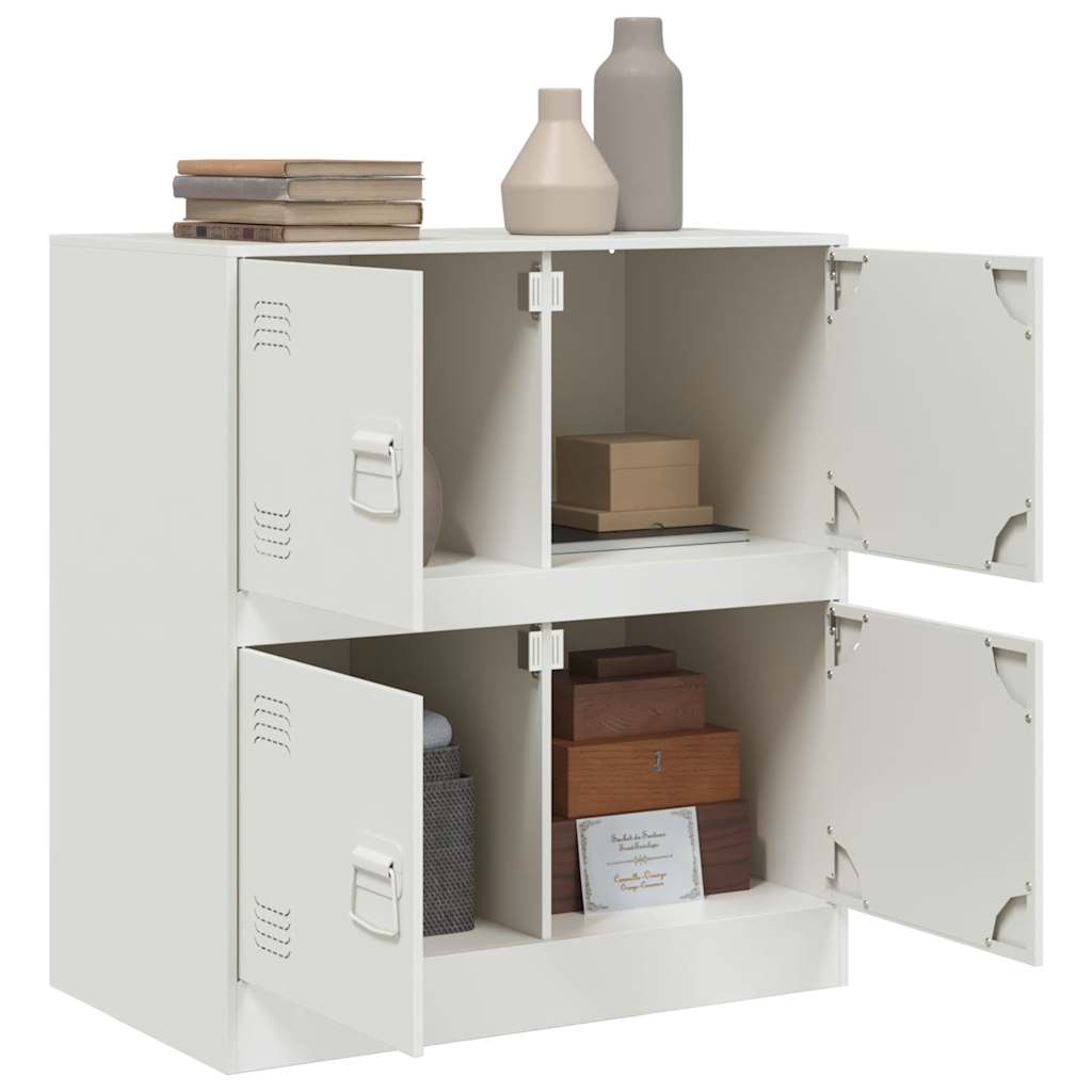 skænk 67x39x73 cm stål hvid